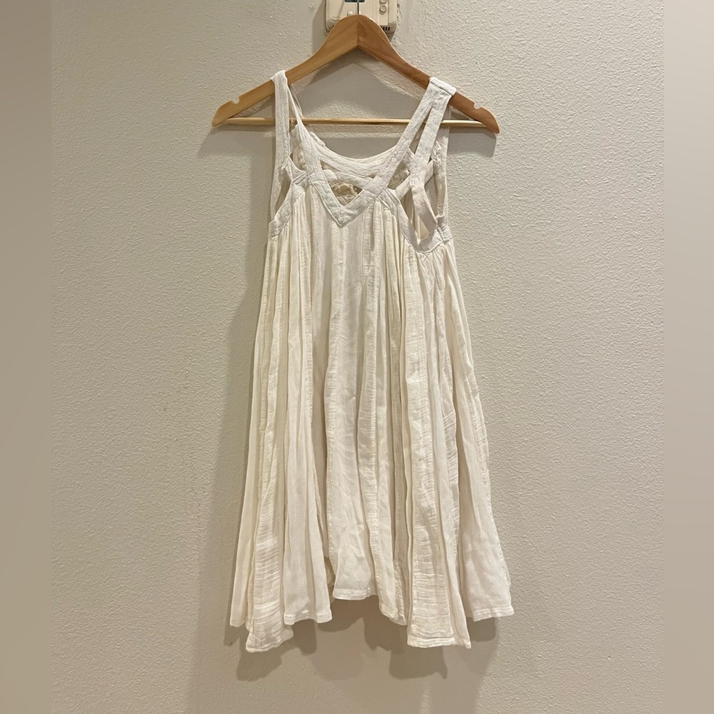 Free People Flowy White Short Dress